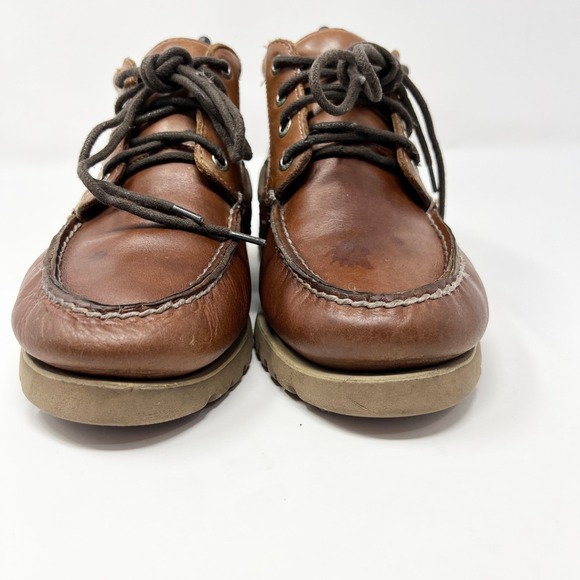 Sperry Top-Sider Tan Leather Moc Toe Chukka Ankle Boots Men\'s‎ 8.5 M Boat Shoes main image 9